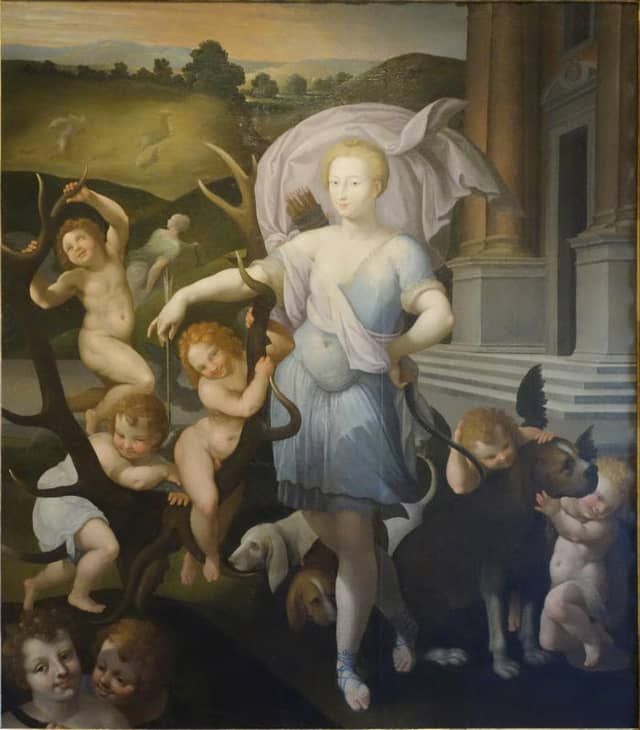 School of Primaticcio, “Portrait of Diana of Poitiers”, Château de Chenonceau