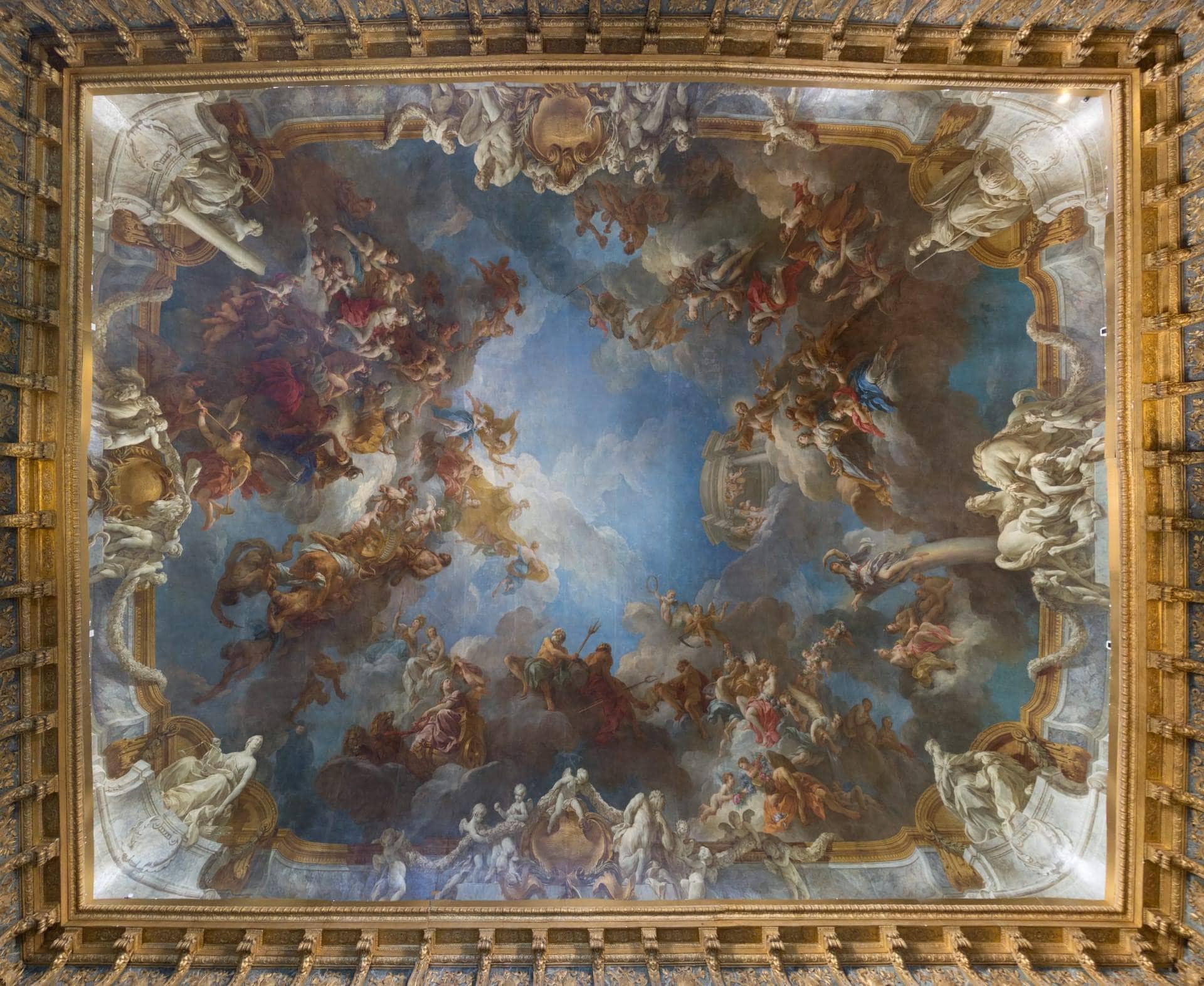 François Lemoyne, « l'Apothéose d'Hercule », Salon d'Hercule, Château de Versailles