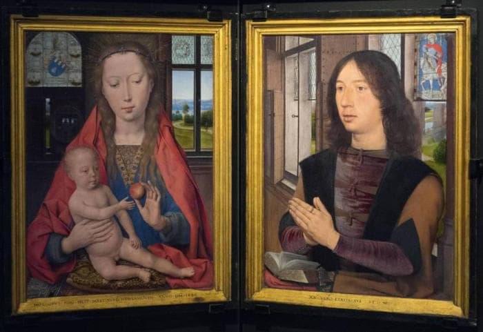Diptych of Maarten van Nieuwenhove by Hans Memling