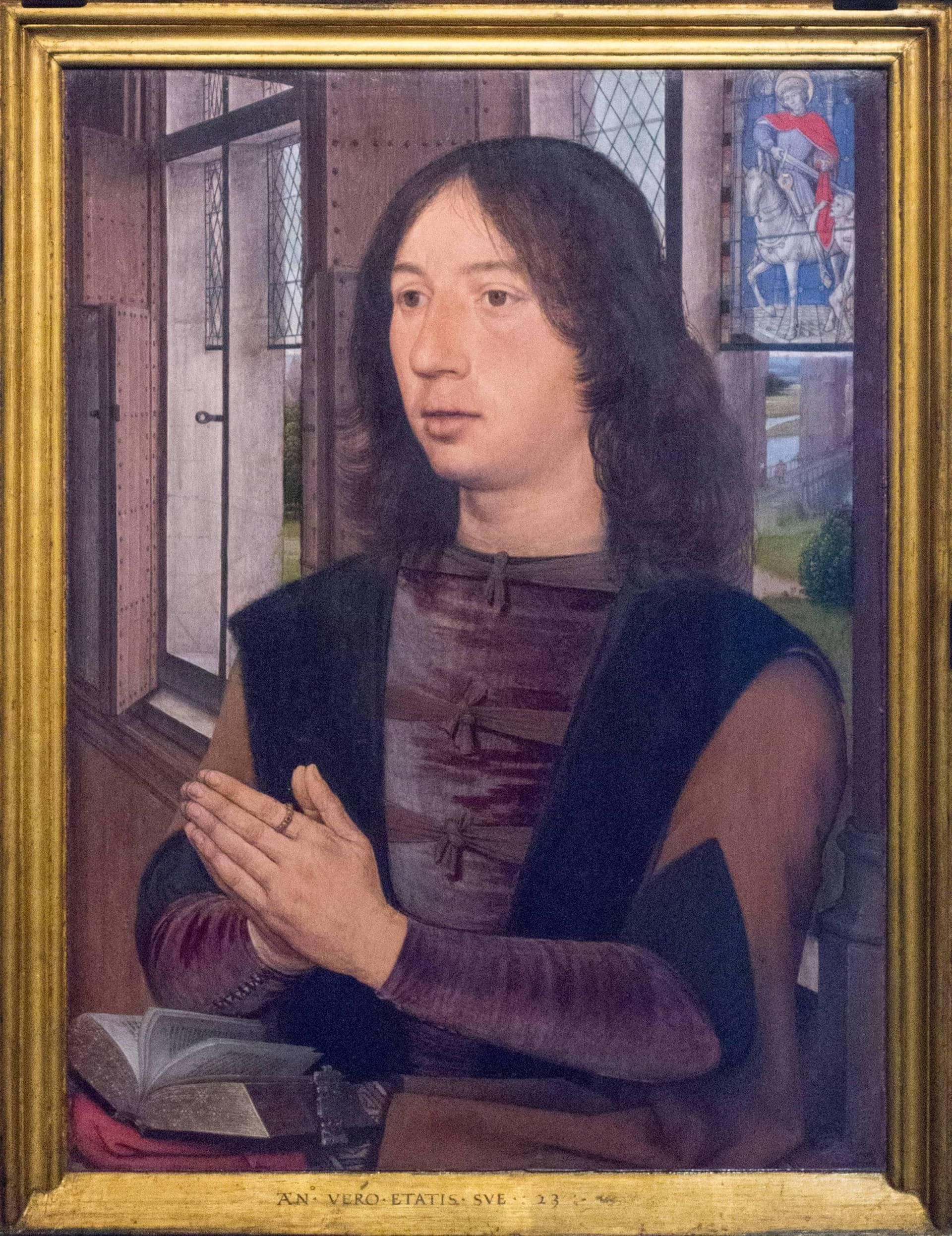 “Portrait of Maarten van Nieuwenhove”, right panel of the “Diptych of Maarten van Nieuwenhove”, Hans Memling Museum, Old St. John's Hospital, Bruges (Brugge)