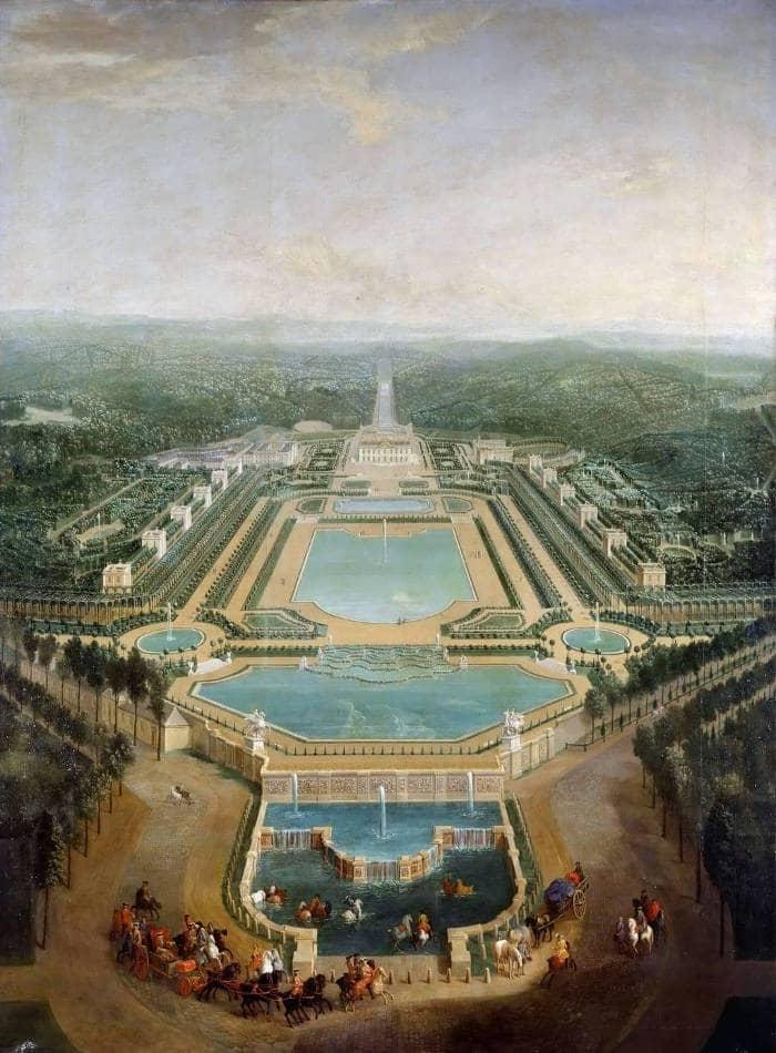 Pierre-Denis MARTIN, “Vue générale du Château de Marly, prise de l’abreuvoir (1724)”