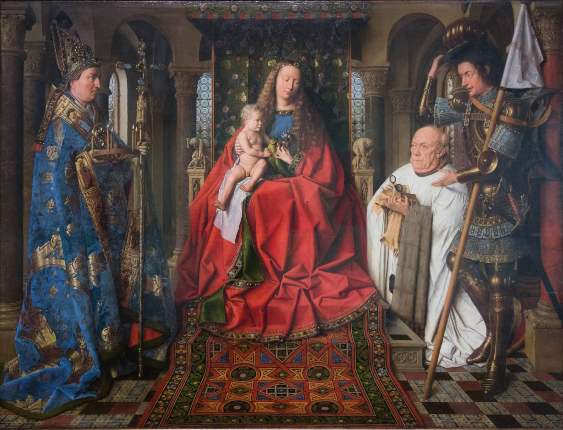 Jan VAN EYCK, “la Vierge au chanoine Van der Paele”, Musée Groeninge, Bruges (Brugge) Jan VAN EYCK, “la Vierge au chanoine Van der Paele”, Musée Groeninge, Bruges (Brugge)